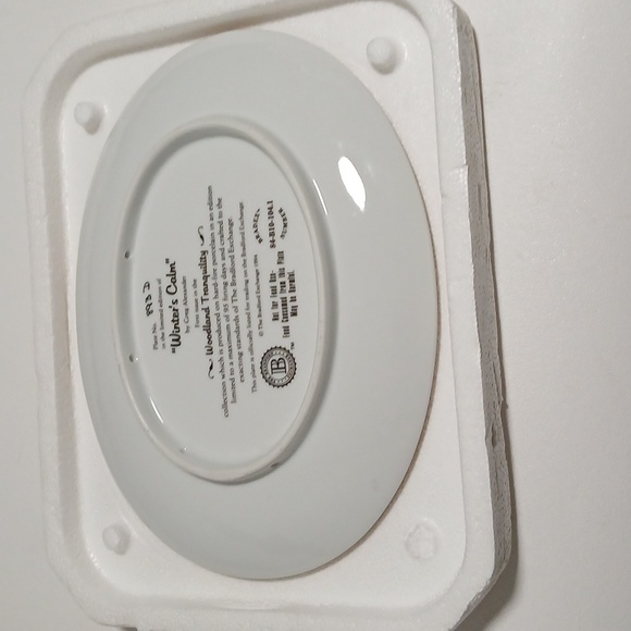 Winter's Calm Collecter Plate 1st Issue Bradford Exchange - Picture 6 of 7